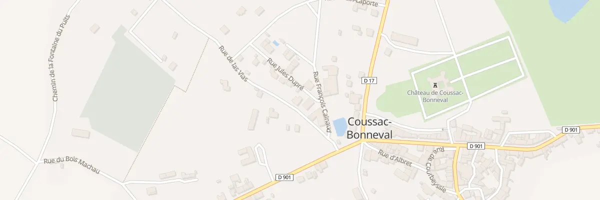 Plan du 6 Rue de Las Vias à Coussac-Bonneval