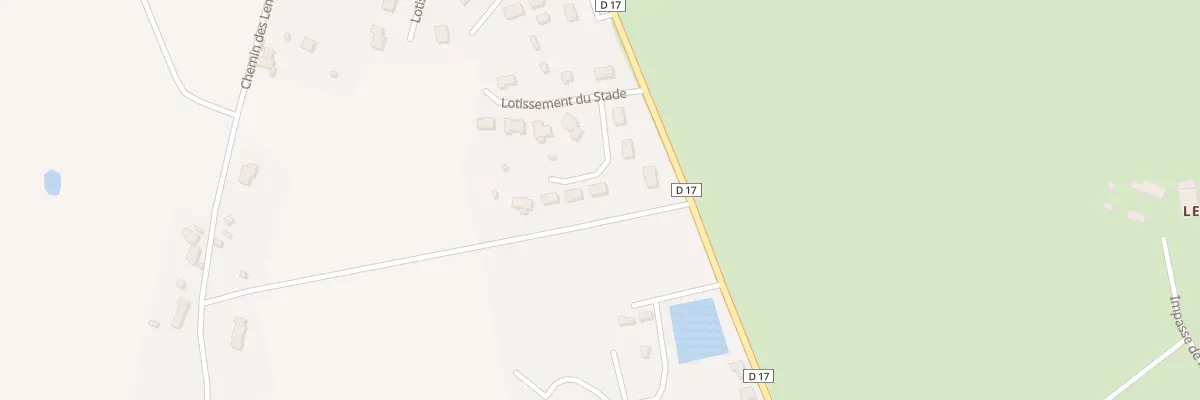 Plan du 13 Lot du Stade à Coussac-Bonneval