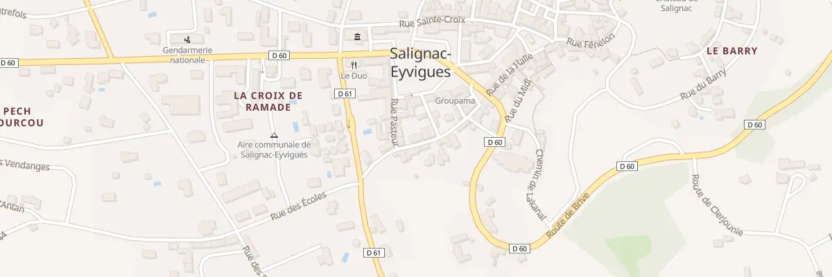 Plan du 11 Rue du Docteur Paul Villatte à Salignac-Eyvigues