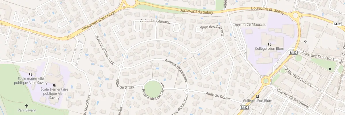 Plan du 33 Av d’Ouessant à Colomiers
