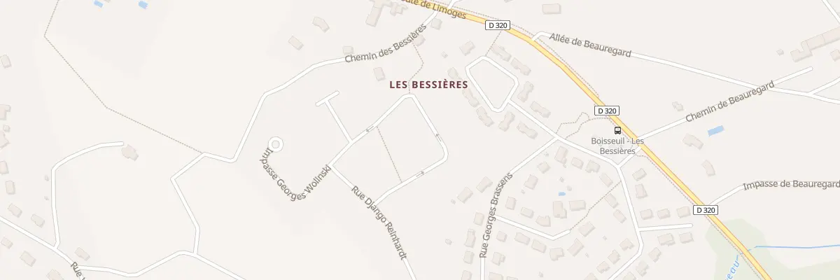 Plan du 9 Rue Joseph Mazabraud à Boisseuil