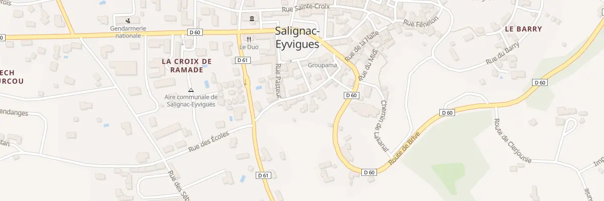 Plan du 16 Rue du Docteur Paul Villatte à Salignac-Eyvigues