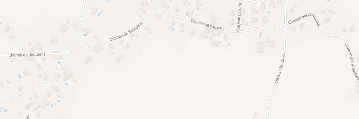 Plan du 205 Che des Bourdens à Montauban
