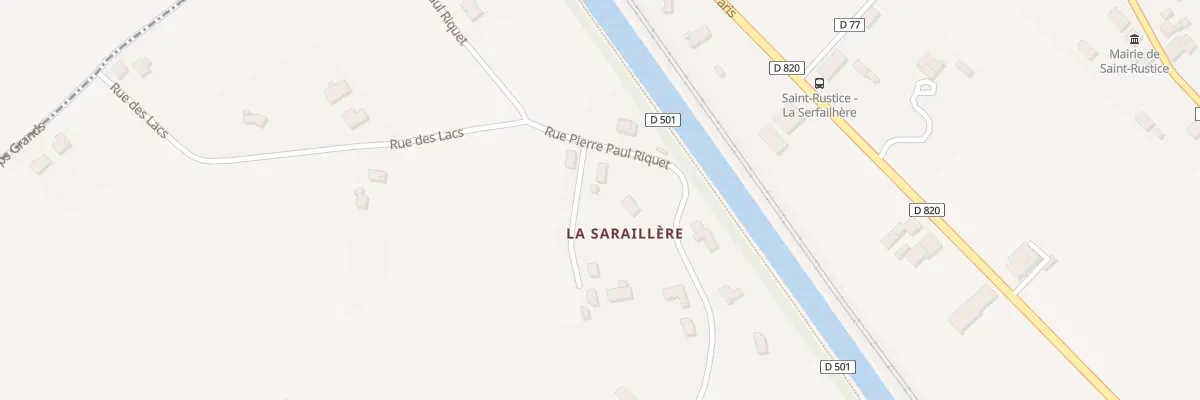 Plan du 10 Rue Pierre-Paul Riquet à Saint-Rustice