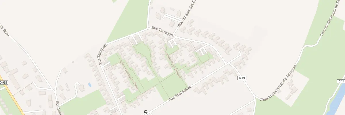 Plan du 6 All Paul Eluard à Châteaudun