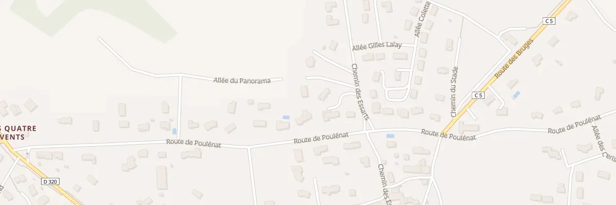 Plan du 35 Rte de Poulénat à Boisseuil