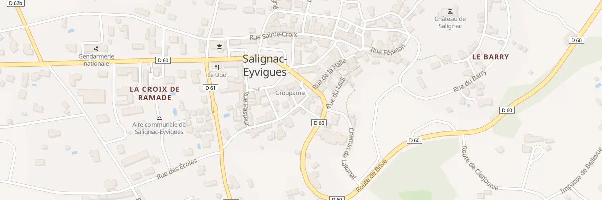 Plan du 1 Rue du Docteur Paul Villatte à Salignac-Eyvigues