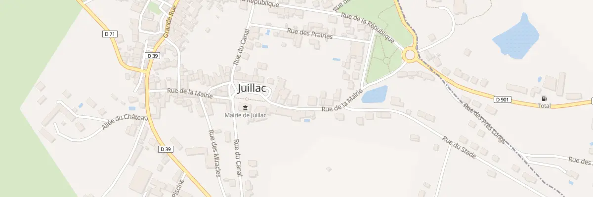 Plan du 23 Rue De La Mairie à Juillac