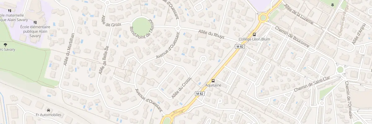 Plan du 30 All du Croisic à Colomiers