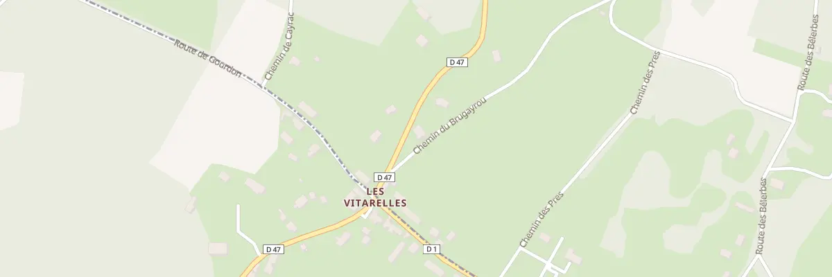 Plan du 203 Rte des Vitarelles à Payrignac