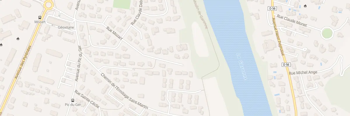 Plan du 28 Rue Mozart à Muret