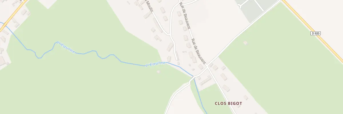Plan du 5025 Le Bourg à Douvrend