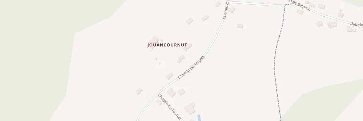 Plan du 255 Che de Pergets à Piquecos