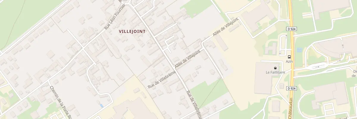 Plan du 2 All de Villejoint à Blois