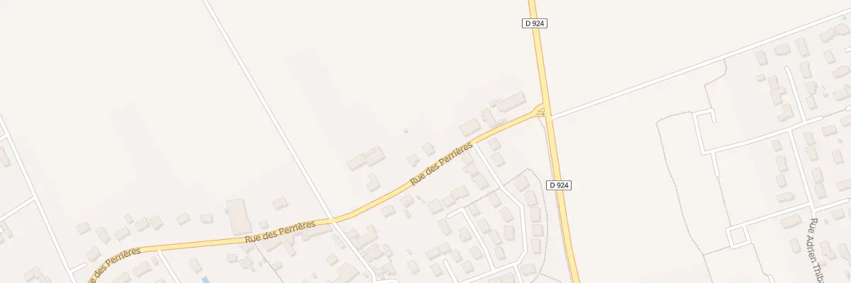 Plan du 33 Rue des Perrières à Villebarou