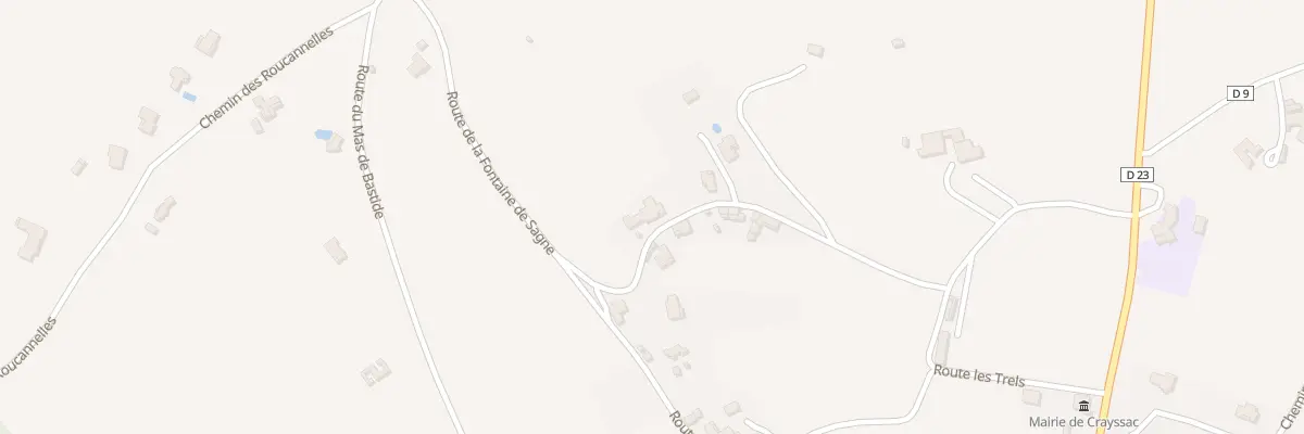 Plan du 250 Rte du Mas de Bousquet à Crayssac