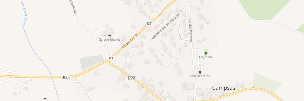 Plan du 300 Lot des Platanes à Campsas