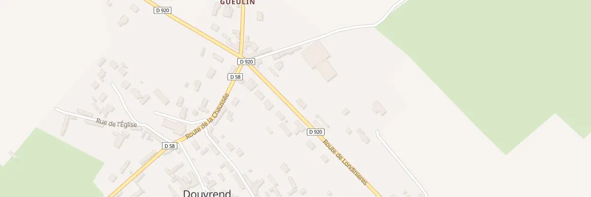 Plan du 338 Rte de Londinieres à Douvrend