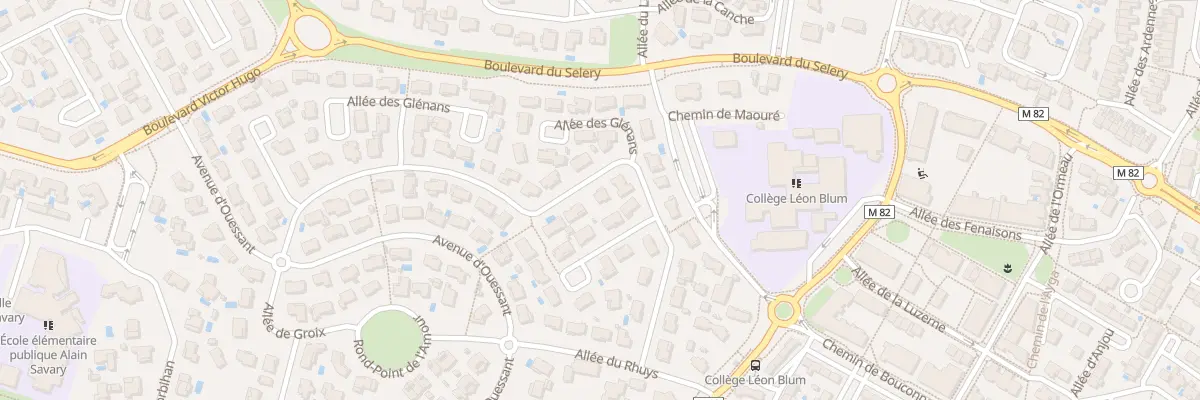 Plan du 34 All des Glénans à Colomiers