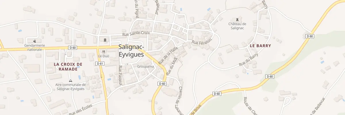 Plan du 7 Rue du Midi à Salignac-Eyvigues
