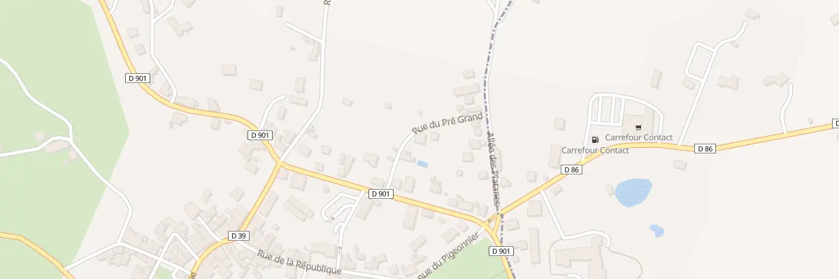 Plan du 5596 Rue du Pre Grand à Juillac