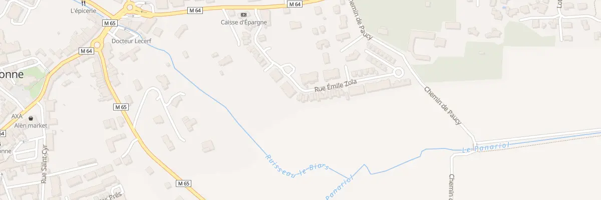 Plan du 28 Rue Emile Zola à Aussonne