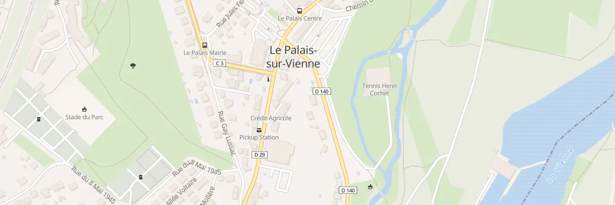 Plan du 8 Rue du Marechal Leclerc au Palais-sur-Vienne