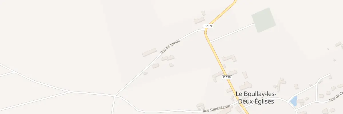Plan du 3 Rue de Minée au Boullay-les-Deux-Églises