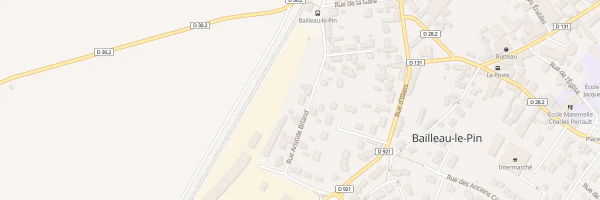 Plan du 6B Rue Aristide Briand à Bailleau-le-Pin