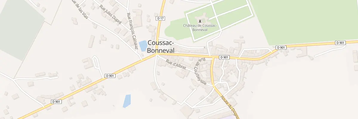 Plan du 14 Av du Onze Novembre 1918 à Coussac-Bonneval