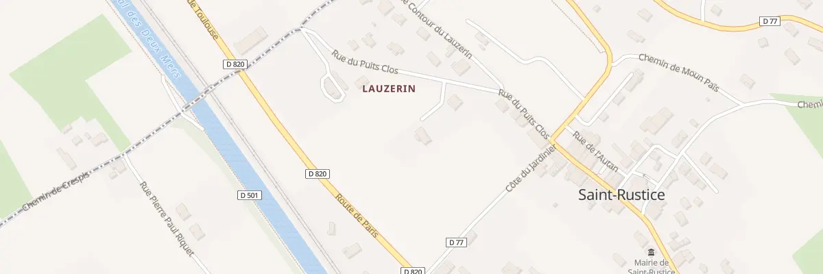 Plan du 11 Rue du Puits Clos à Saint-Rustice