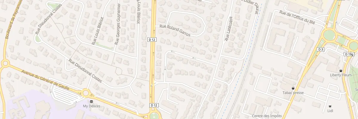 Plan du 7 Rue Dewoitine à Muret