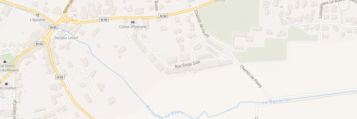 Plan du 33 Rue Emile Zola à Aussonne