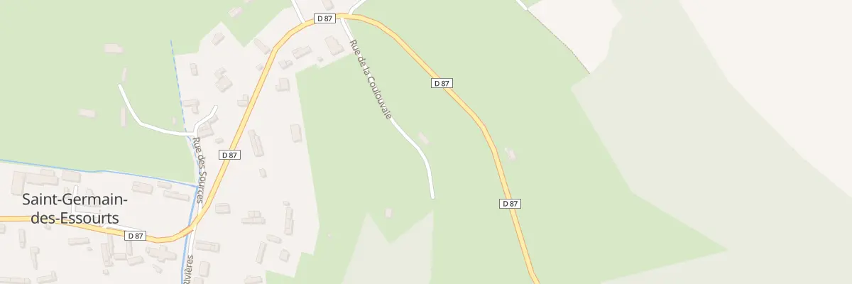 Plan de la Rue de la Coulouvaie à Saint-Germain-des-Essourts