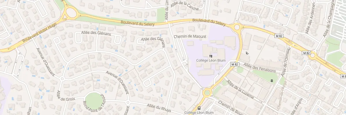 Plan du 99 All des Glénans à Colomiers