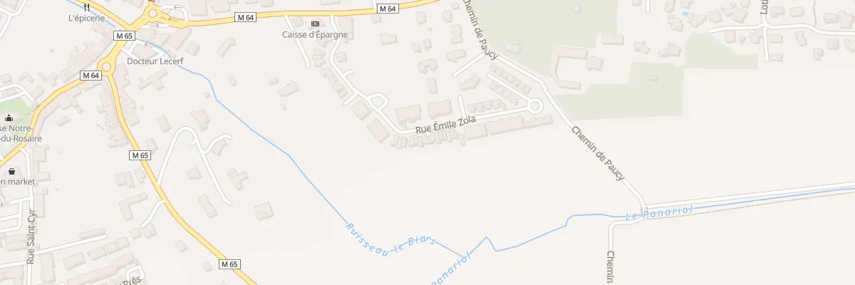 Plan du 40 Rue Emile Zola à Aussonne