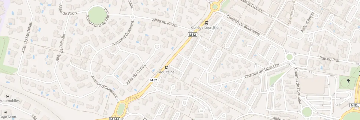 Plan du 2 Che de Saint-Clar à Colomiers