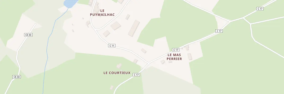 Plan du 1 Le Mas Perrier à Châteauponsac