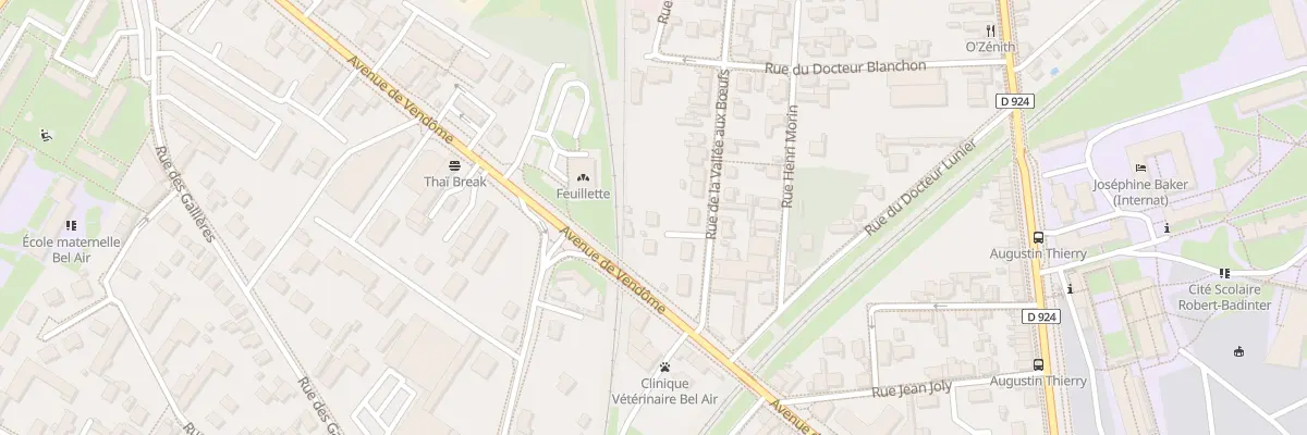 Plan du 6B Rue Vallee aux Boeufs à Blois