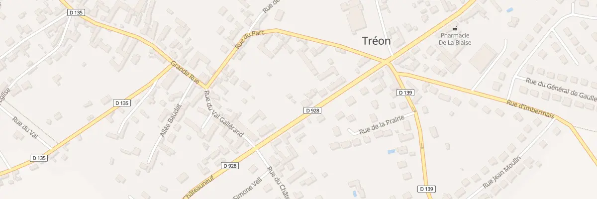 Plan du 23 Rue de Châteauneuf à Tréon