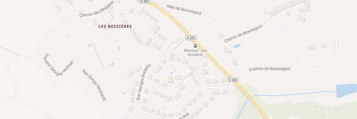 Plan du 38 Les Bessieres à Boisseuil