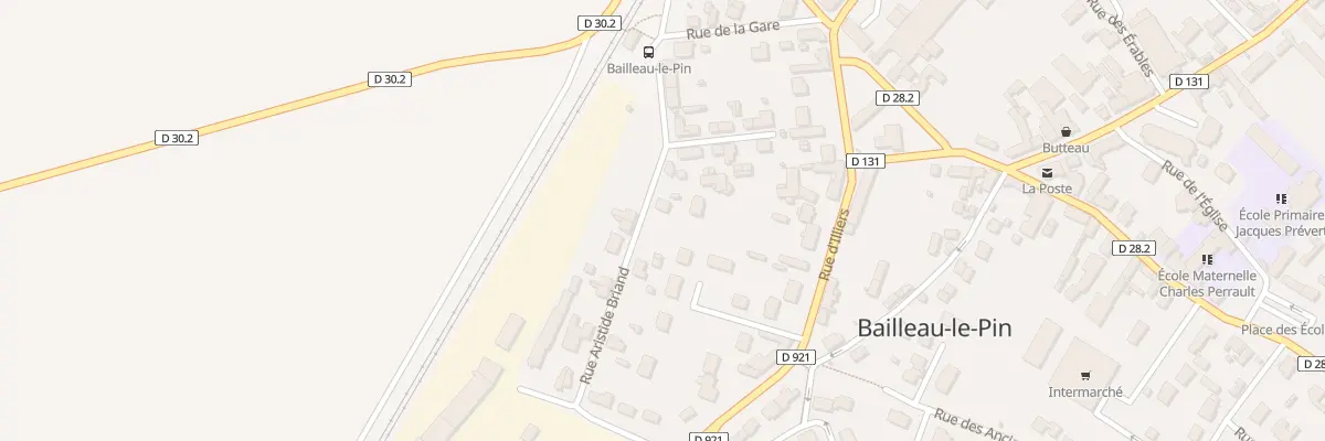 Plan du 5 Rue Aristide Briand à Bailleau-le-Pin