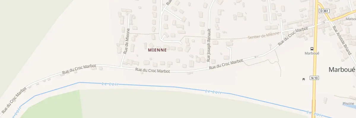 Plan du 38 Rue du Croc Marbot à Marboué