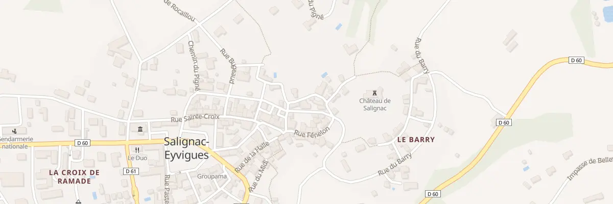 Plan du 6 Rue du Pressoir à Salignac-Eyvigues