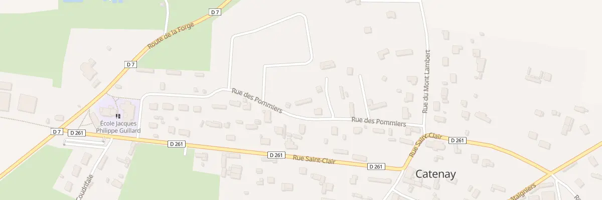 Plan du 190 Rue des Pommiers à Catenay