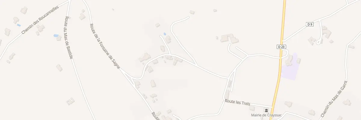 Plan du 121 Rte du Mas de Bousquet à Crayssac