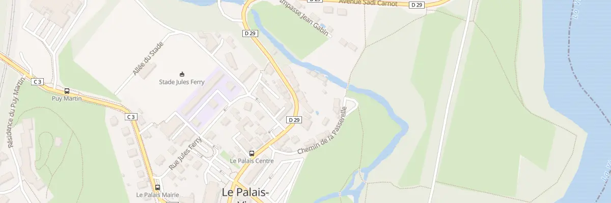 Plan du 12 Rue Pasteur au Palais-sur-Vienne