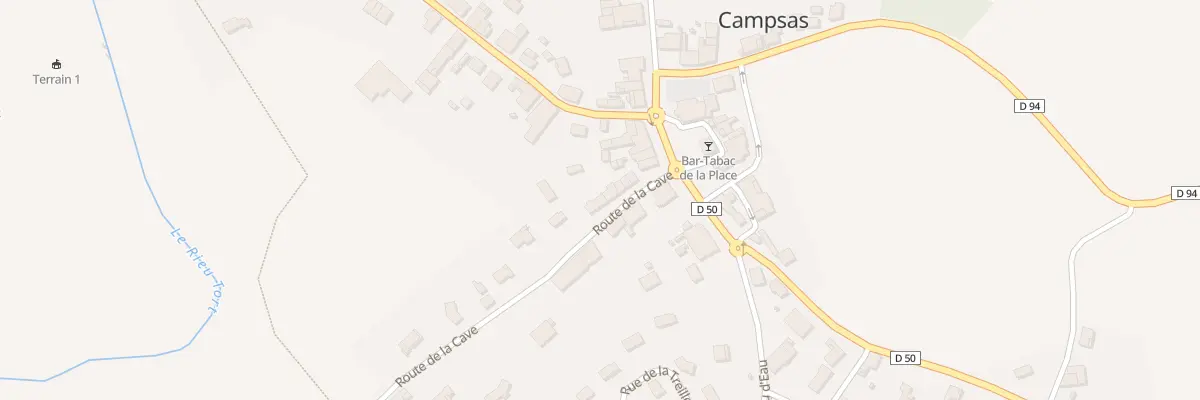 Plan du 86B Rte de la Cave à Campsas