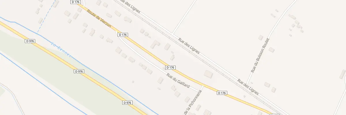 Plan du 30 Rte de Vierzon à Thésée