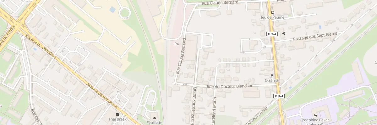 Plan du 32 Rue Vallee aux Boeufs à Blois